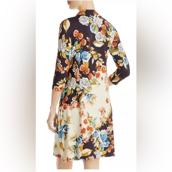NWT Johnny Was Emma Rose Delicate Floral Motif Polo Tunic Dress Size Small - Picture 4 of 15